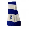 Bar scarf striped Royal/white